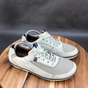 Clarks Unstructured Beige Mesh Sneakers Lace Up Low Top Womens Size 9 M